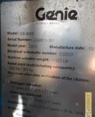 Podnośnik nożycowy spalinowy 14m 4x4 Genie GS4069 RT — photo 10