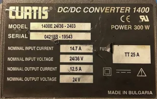 Curtis 1400E 24/36-2403 Konwerter Dc/Dc 1400 [300W] — photo 3