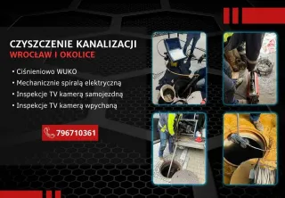 Czyszczenie kanalizacji WUKO,inspekcje TV, Wrocław i okolice — zdjęcie 1