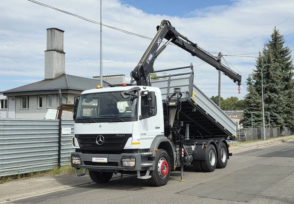 Mercedes AXOR 2633 6x4 HDS HIAB 122 Dźwig Żuraw Rotator Nowy Kiper Wywrotka