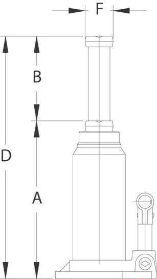 Hydrauliczny podnośnik słupkowy Compac, 10 t CBJT10G2 — zdjęcie 5