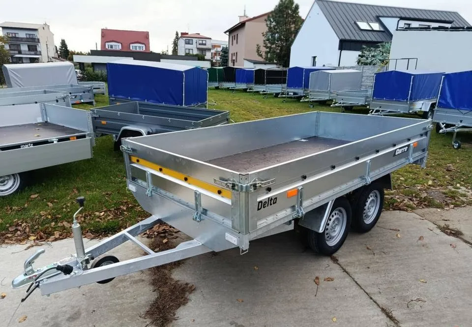Carro DELTA przyczepa zawieszenie RESOR wym 300x150x37cm dwiosiowa
