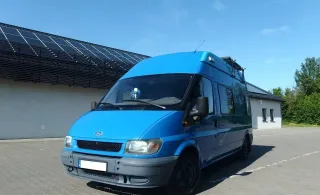 KAMPER Ford Transit 2.0TDDi 6os. łazienka, kuchnia, ogrzewanie, klimatyza — zdjęcie 1
