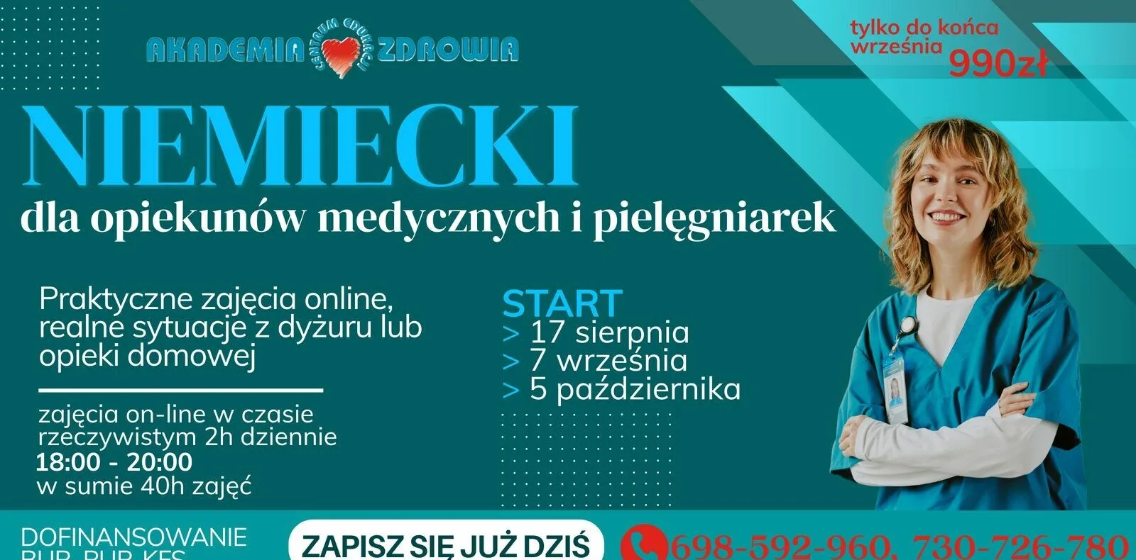NIEMIECKI (medyczny), KTÓRY PRACUJE RAZEM Z TOBĄ!