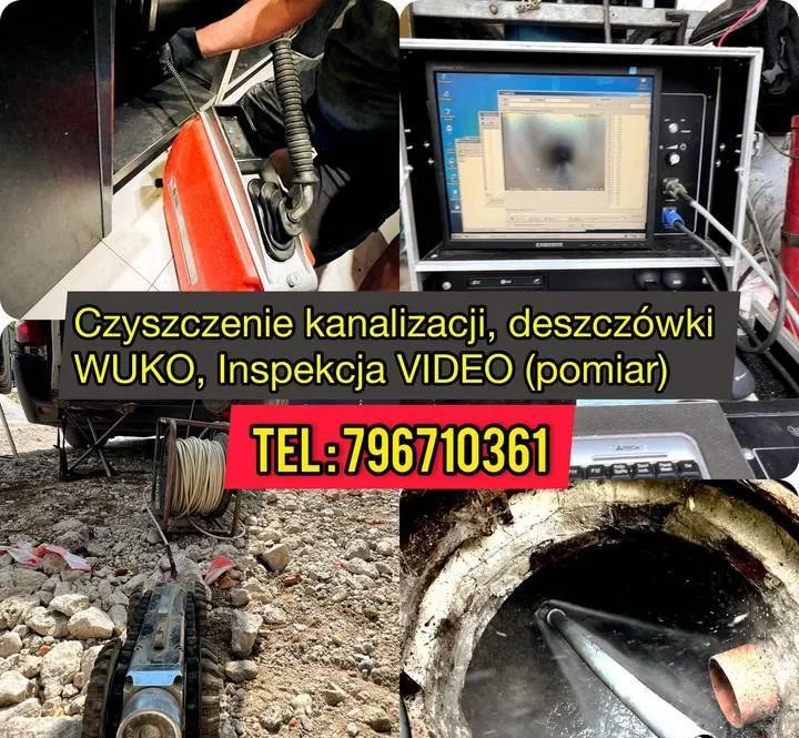 Hydraulik WROCŁAW Czyszczenie kanalizacji WUKO,INSPEKCJA TV