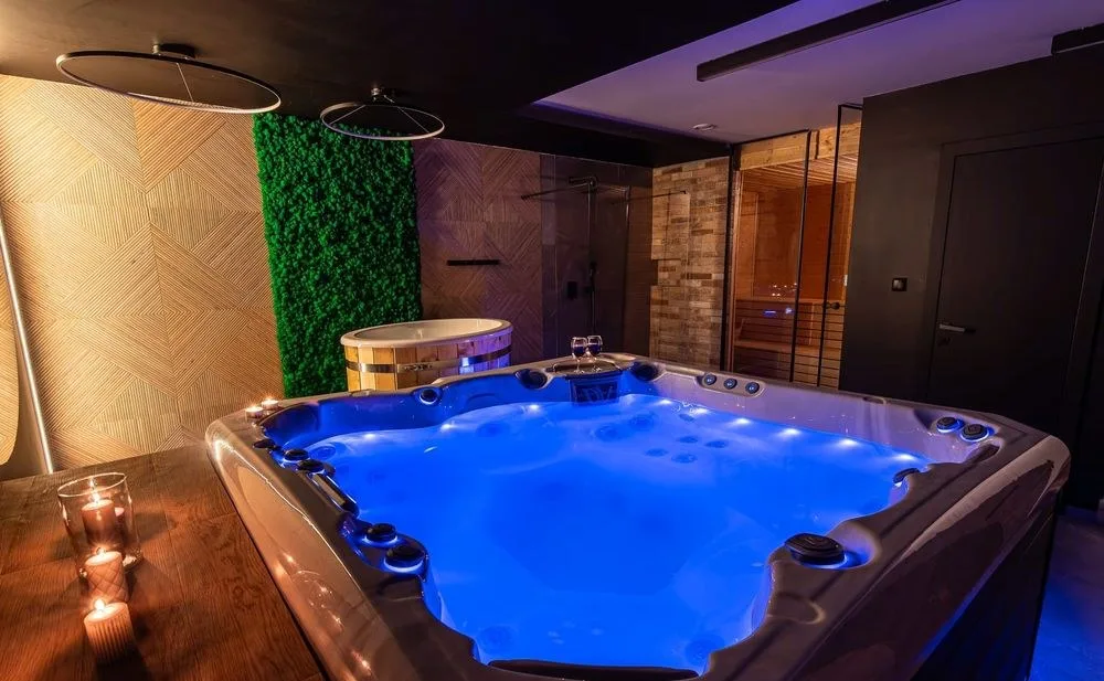 Domek premium z Jacuzzi i sauna Beskidy | 10-13 osób | widok | Złatna