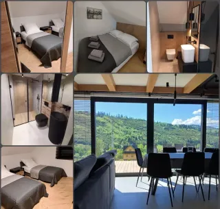 Domek premium z Jacuzzi i sauna Beskidy | 10-13 osób | widok | Złatna — zdjęcie 9