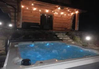 Domek w górach balia JACUZZI SAUNA KOMINEK chata dom góralski na WAKACJE Sylwester gorąca bania — zdjęcie 2