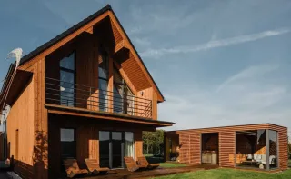 Domek na Kaszubach całoroczny z jacuzzi i sauną bez limitu na wyłączność — zdjęcie 1