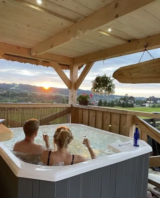 Domek w gorach! widok na panorame Tatr!!! Balia Sauna Jacuzzi Dmuchaniec!!!