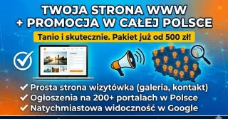 Tanie strony internetowe, od 500 zł. Gotowa nawet w kilka dni! — zdjęcie 1