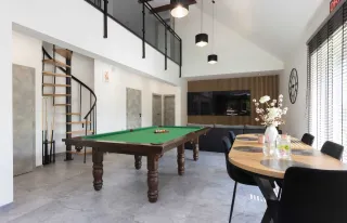 Luksusowy Dom domek na Mazurach z jacuzzi, basenem sauna na wyłączność — zdjęcie 8