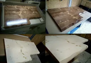 parapety drewniane półki z drewna blaty klejone stół ława — zdjęcie 6