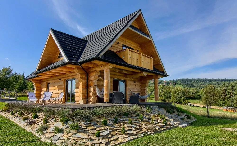 Domek w górach balia JACUZZI SAUNA KOMINEK chata dom góralski na WAKACJE Sylwester gorąca bania